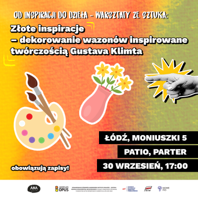 Warsztat - Złote inspiracje &ndash; dekorowanie wazon&oacute;w inspirowane tw&oacute;rczością Gustava Klimta